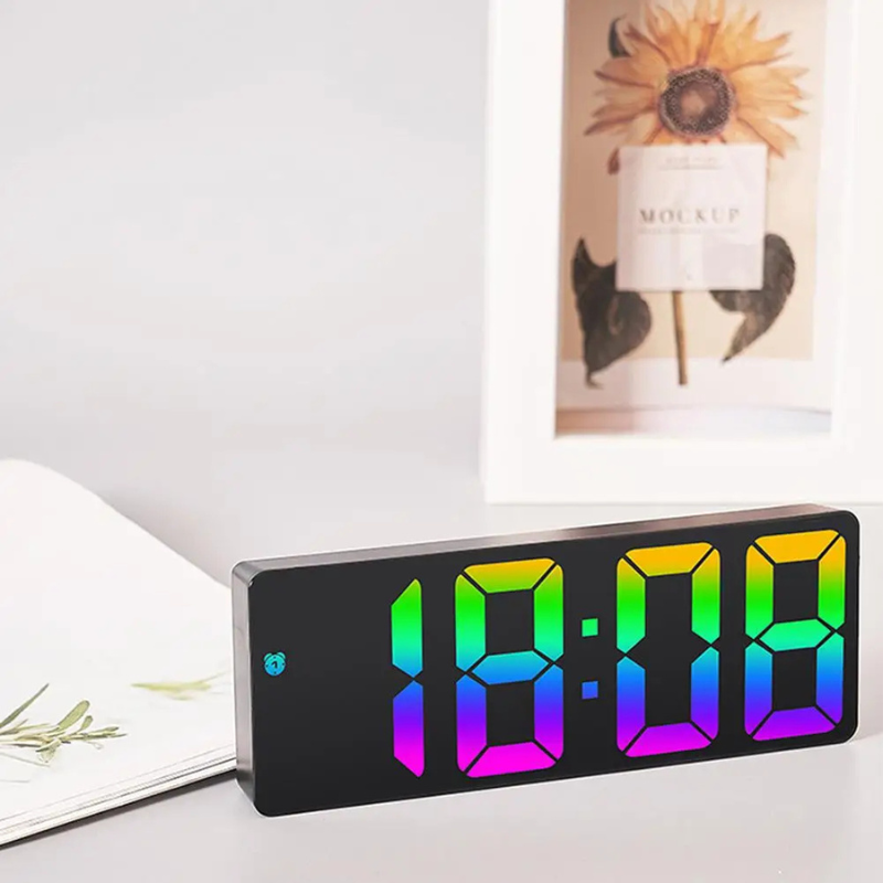 Horloge numérique LED à commande vocale - Altura
