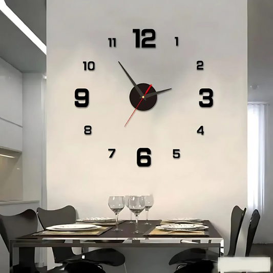 Horloge murale design sans cadre 3D