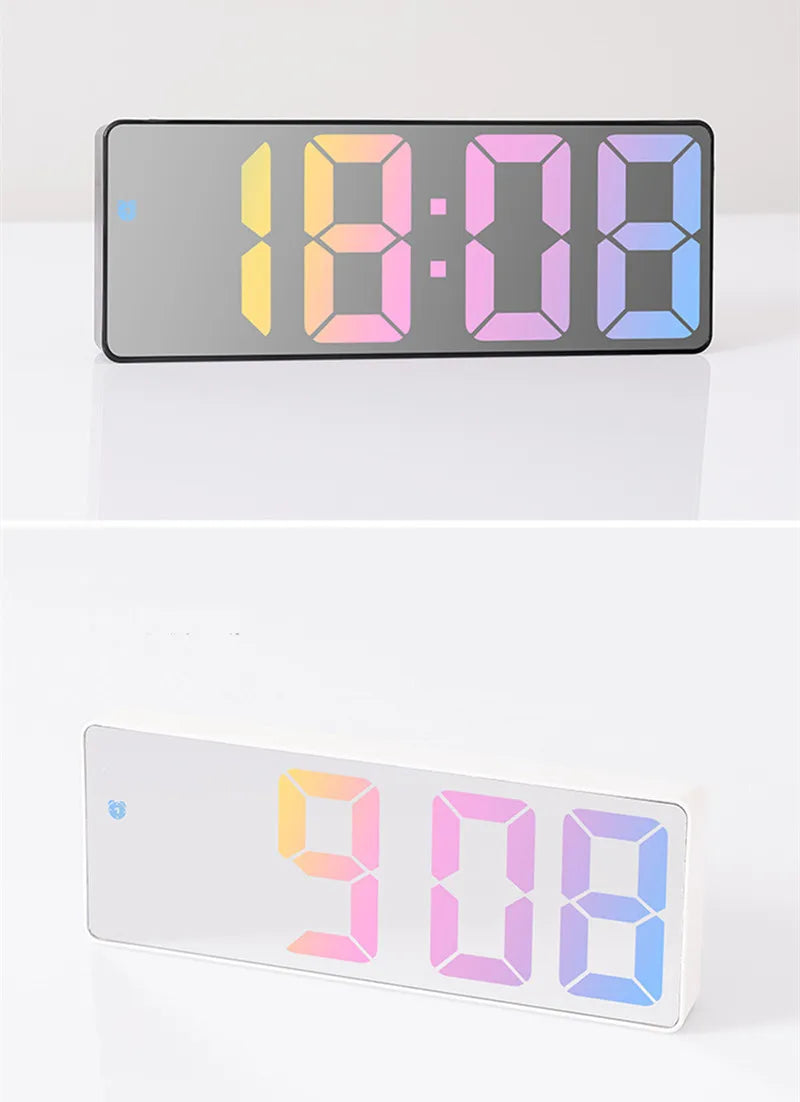 Horloge numérique LED à commande vocale - Altura
