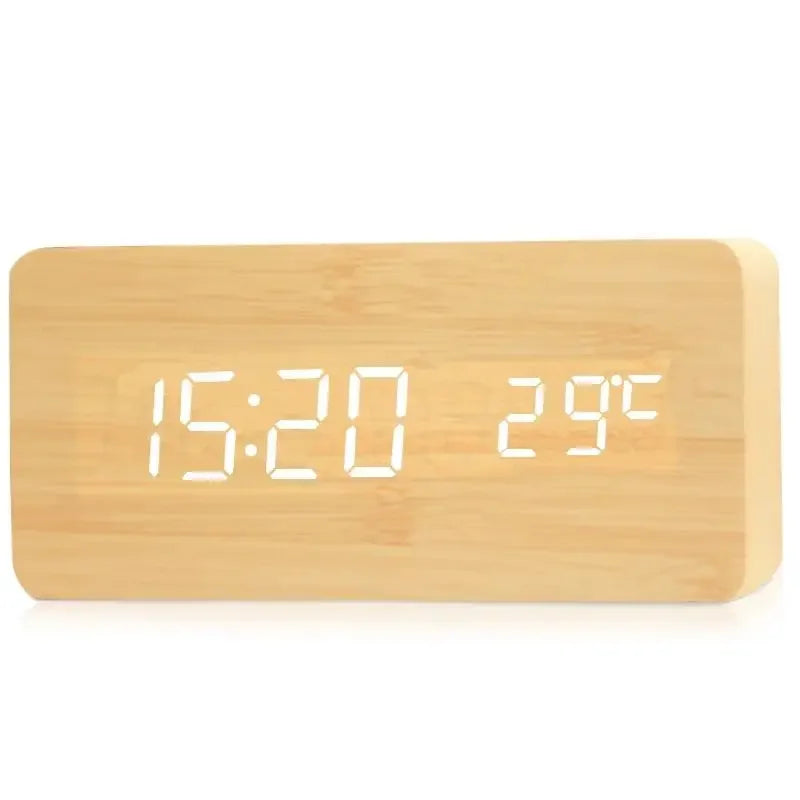 Horloge numérique en bois - Cortena