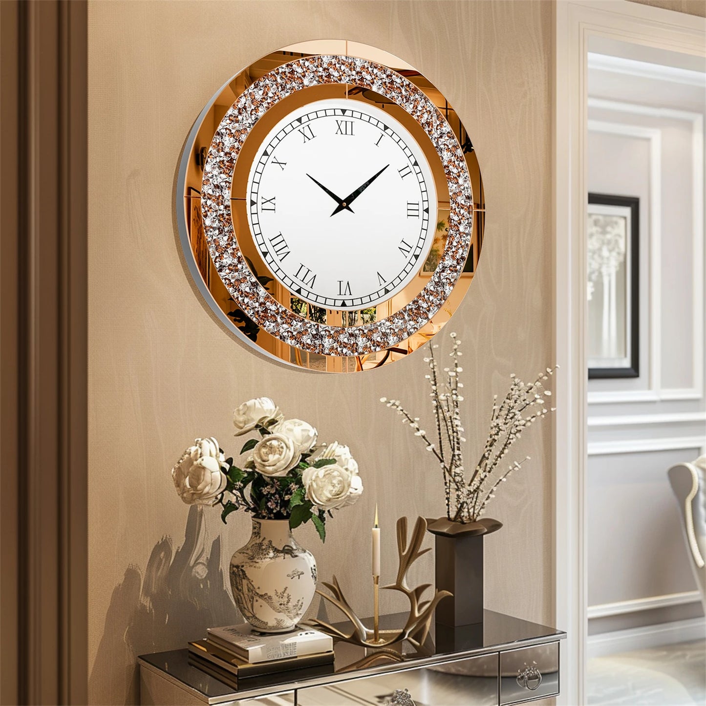 Grande horloge murale de luxe