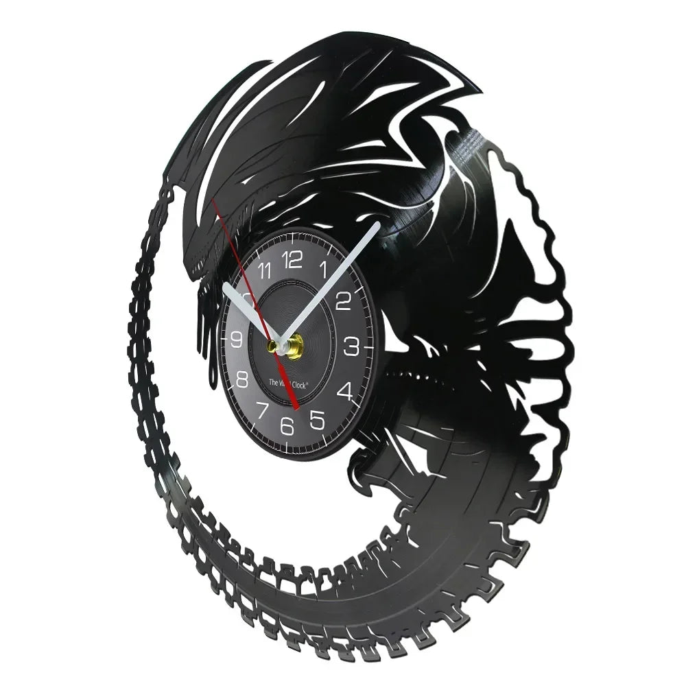 Horloge murale design disque vinyle