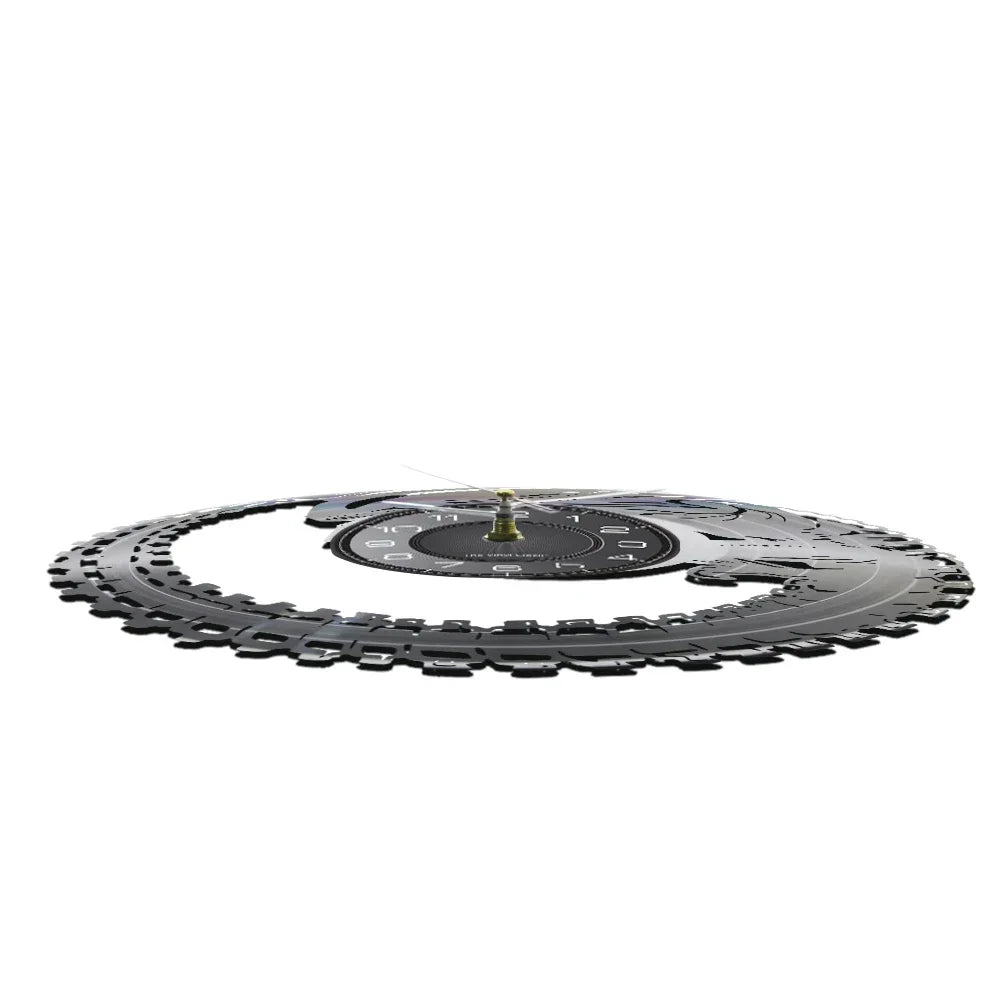 Horloge murale design disque vinyle