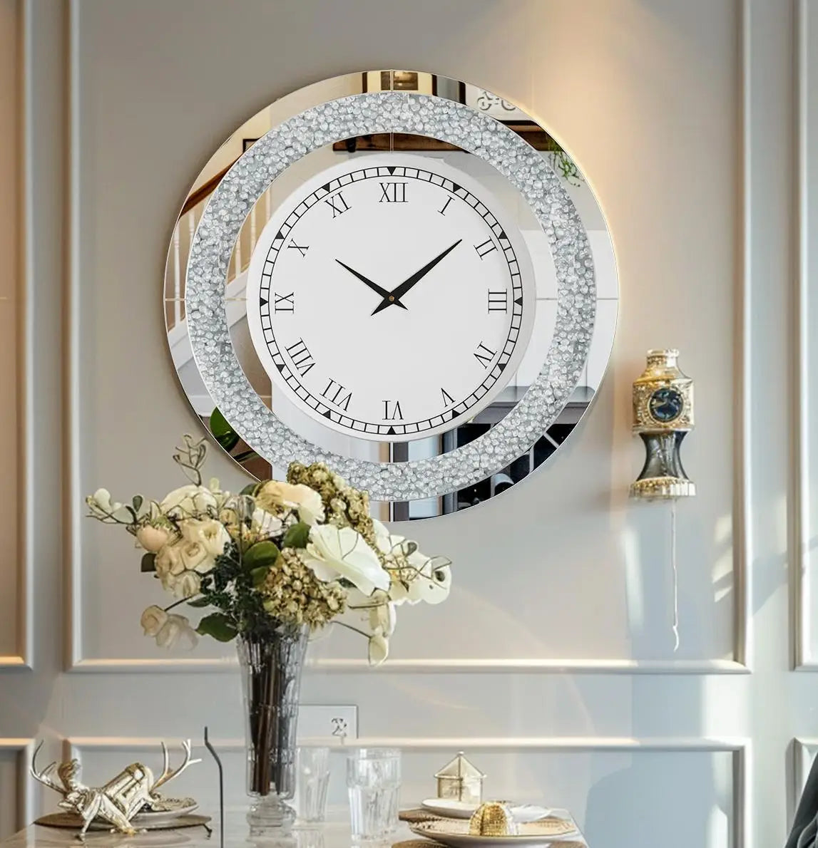 Grande horloge murale de luxe