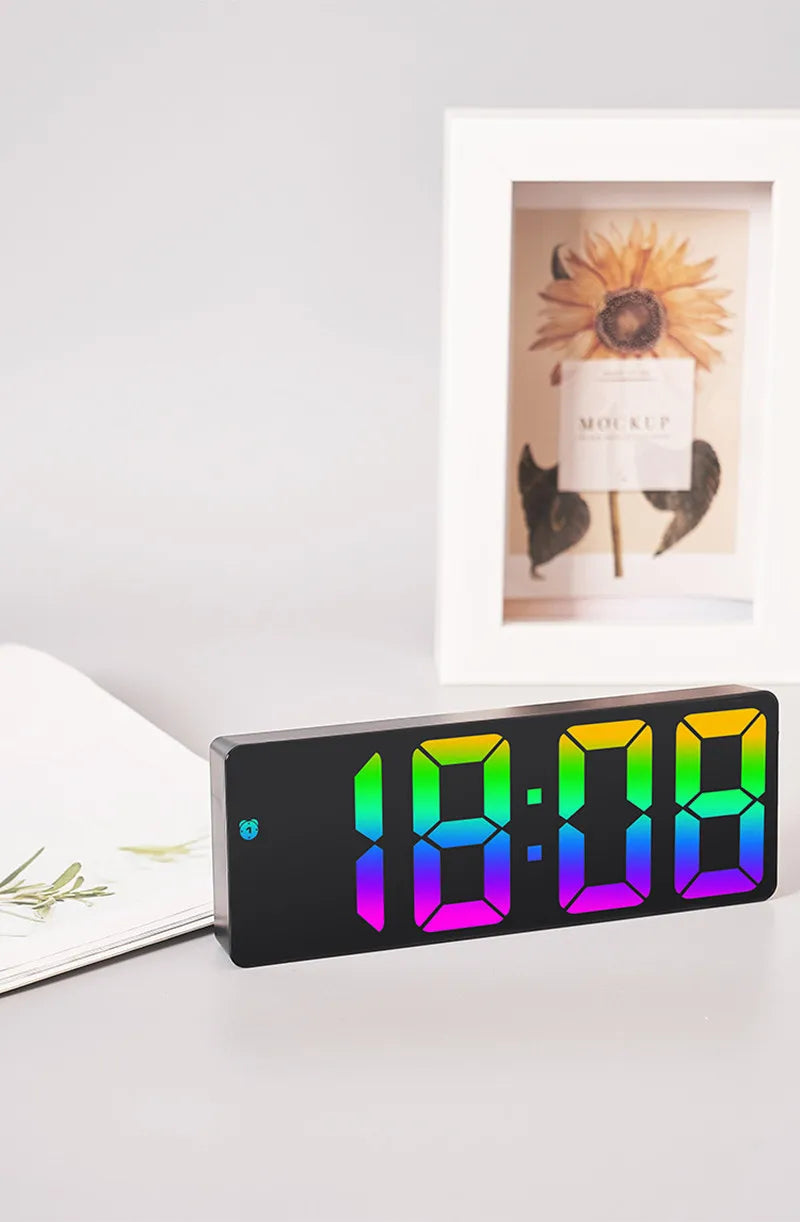 Horloge numérique LED à commande vocale - Altura
