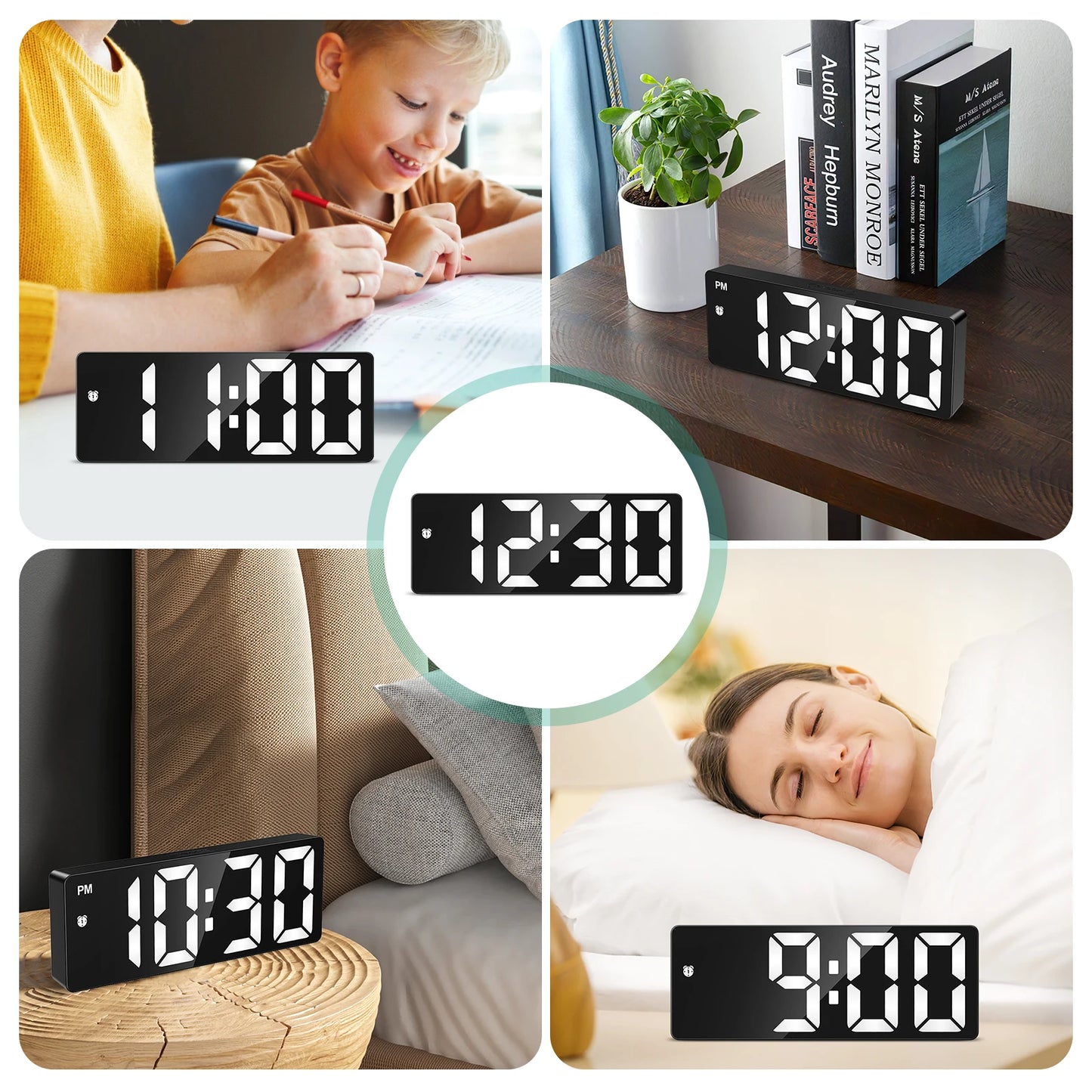 Horloge numérique LED design - Nyros