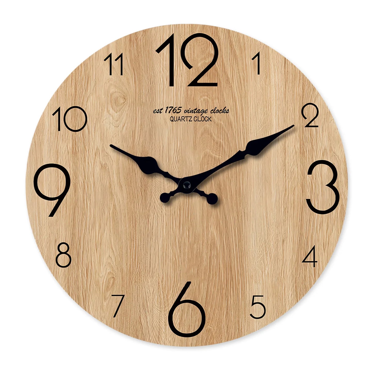 Horloge murale en bois nordique