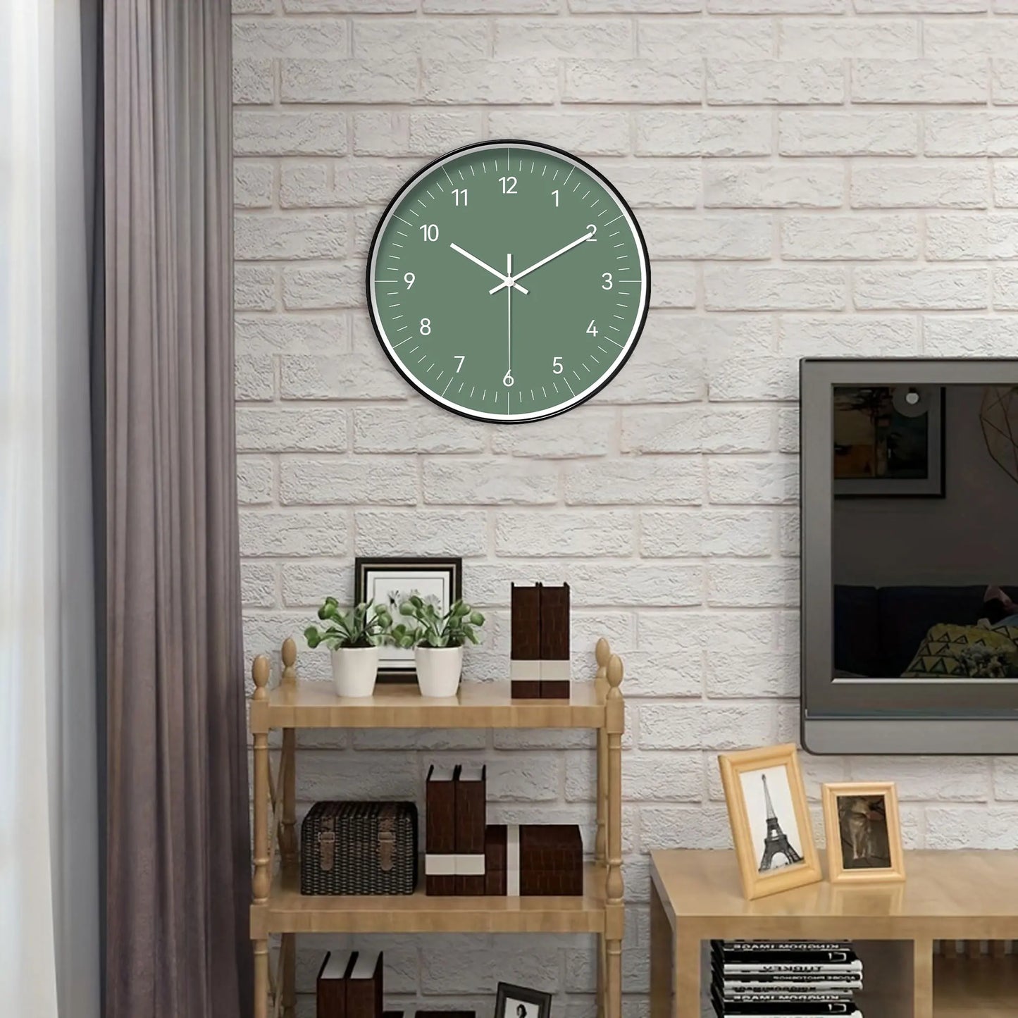 Horloge murale design minimaliste analogique