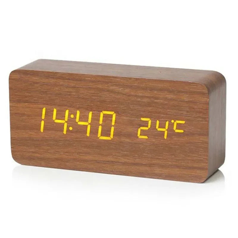 Horloge numérique en bois - Cortena