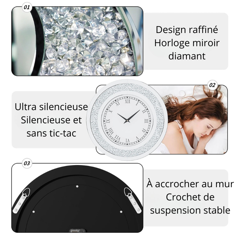 Grande horloge murale de luxe