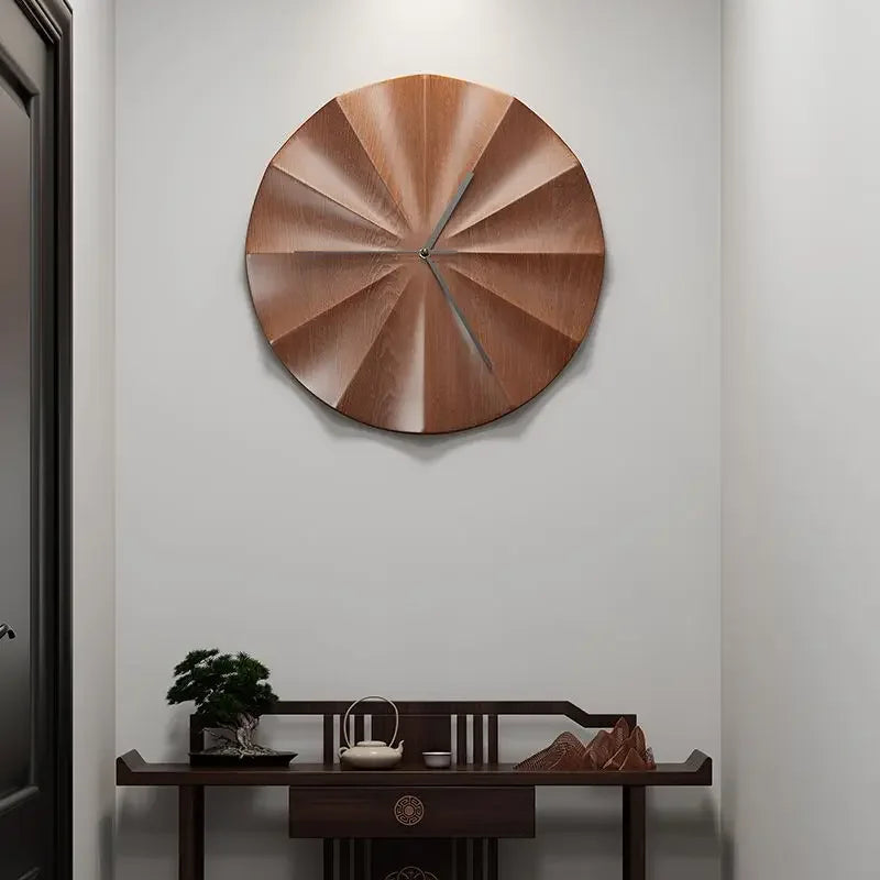 Horloge murale design minimaliste moderne en bois
