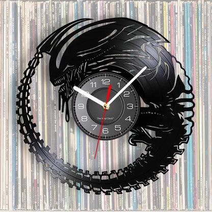 Horloge murale design disque vinyle