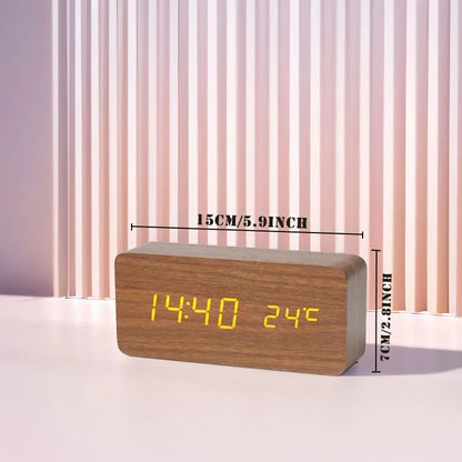 Horloge numérique en bois - Cortena