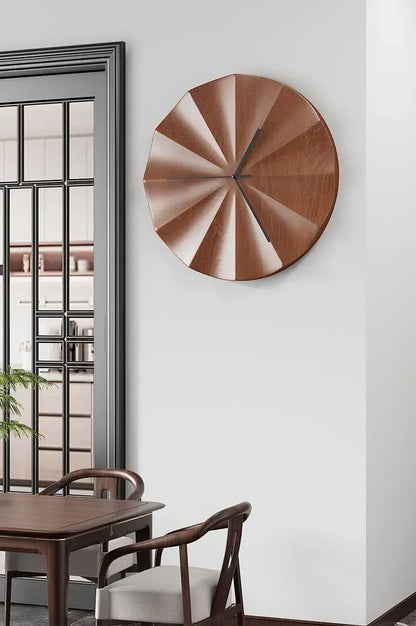 Horloge murale design minimaliste moderne en bois