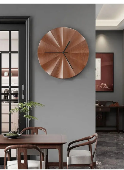 Horloge murale design minimaliste moderne en bois
