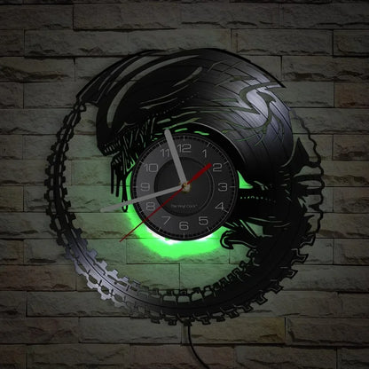 Horloge murale design disque vinyle