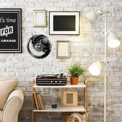 Horloge murale design disque vinyle