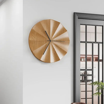 Horloge murale design minimaliste moderne en bois