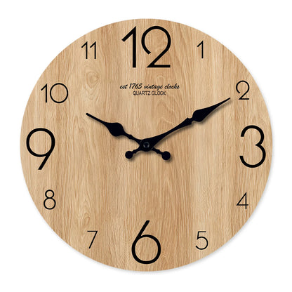 Horloge murale en bois nordique