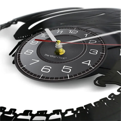 Horloge murale design disque vinyle