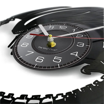 Horloge murale design disque vinyle