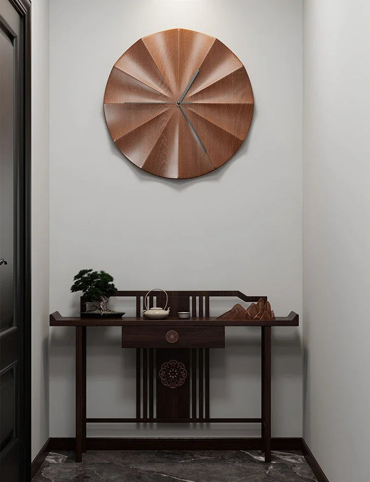 Horloge murale design minimaliste moderne en bois