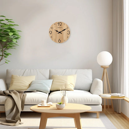 Horloge murale en bois nordique