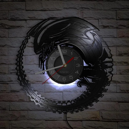 Horloge murale design disque vinyle