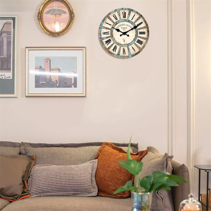Horloge murale vintage en bois
