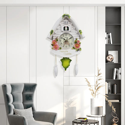 Horloge murale coucou en résine avec élément 3D